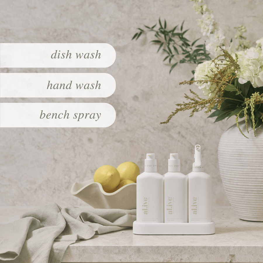 KITCHEN TRIO - LEMON MYRTLE & HONEYDEW - al.ive body