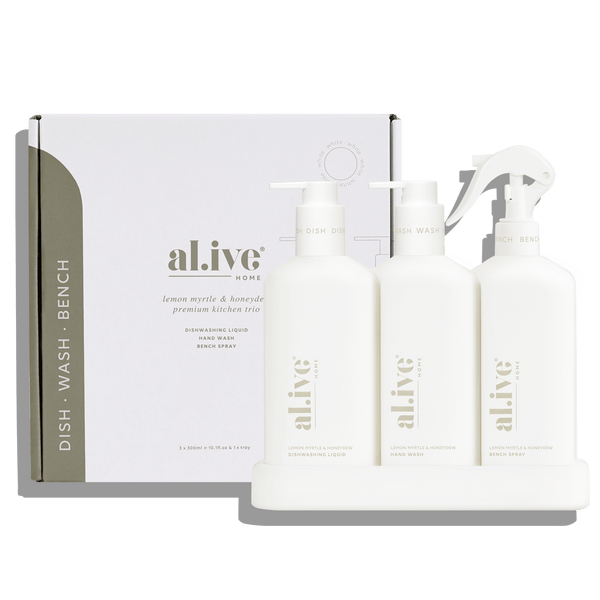 KITCHEN TRIO - LEMON MYRTLE & HONEYDEW - al.ive body