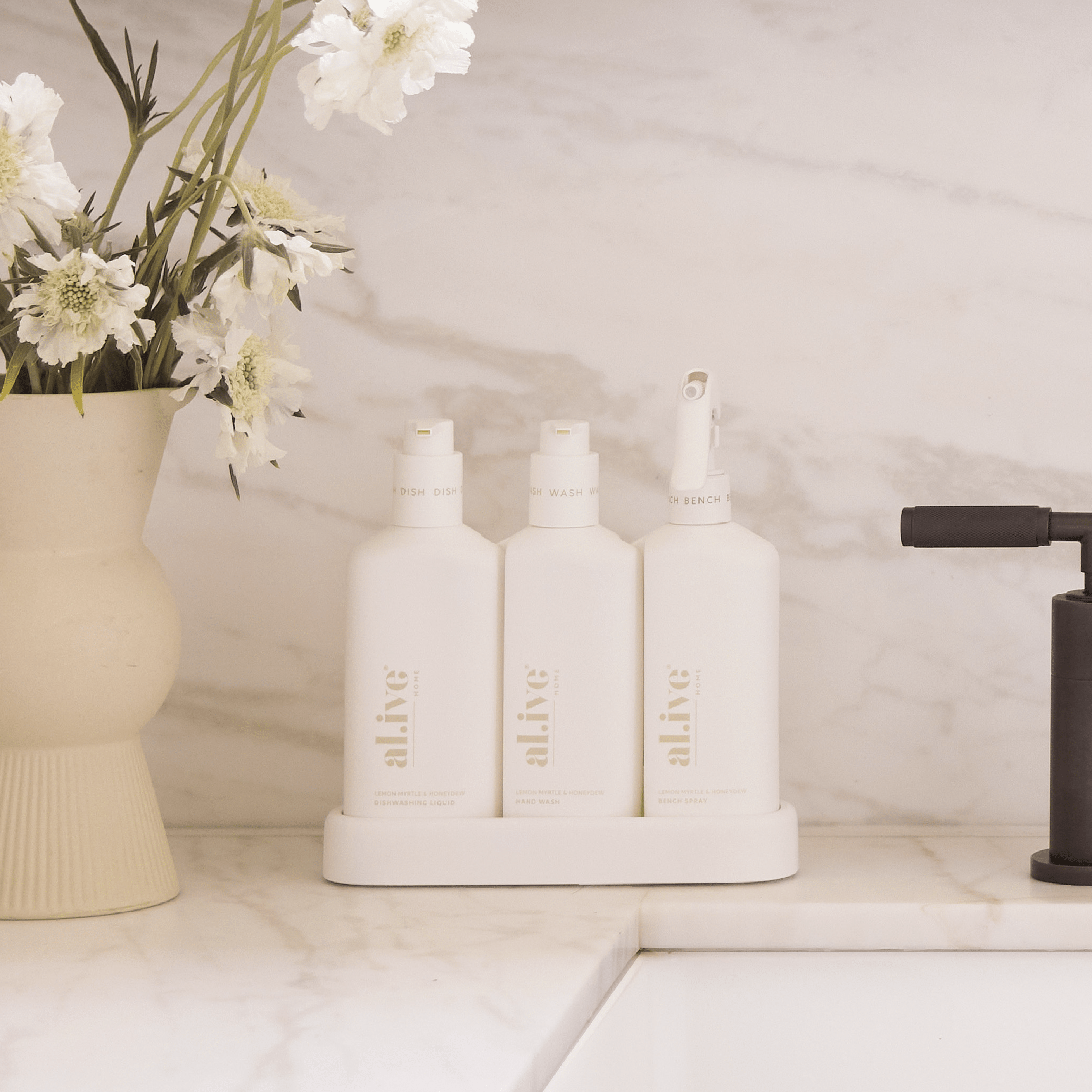 KITCHEN TRIO & TOWEL GIFT SET - LEMON MYRTLE & HONEYDEW - al.ive body