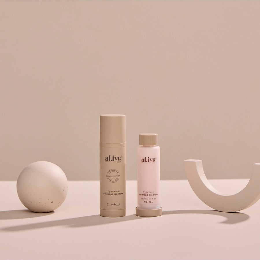 LIGHT BURST, HYDRATING GEL CREAM REFILL - al.ive body