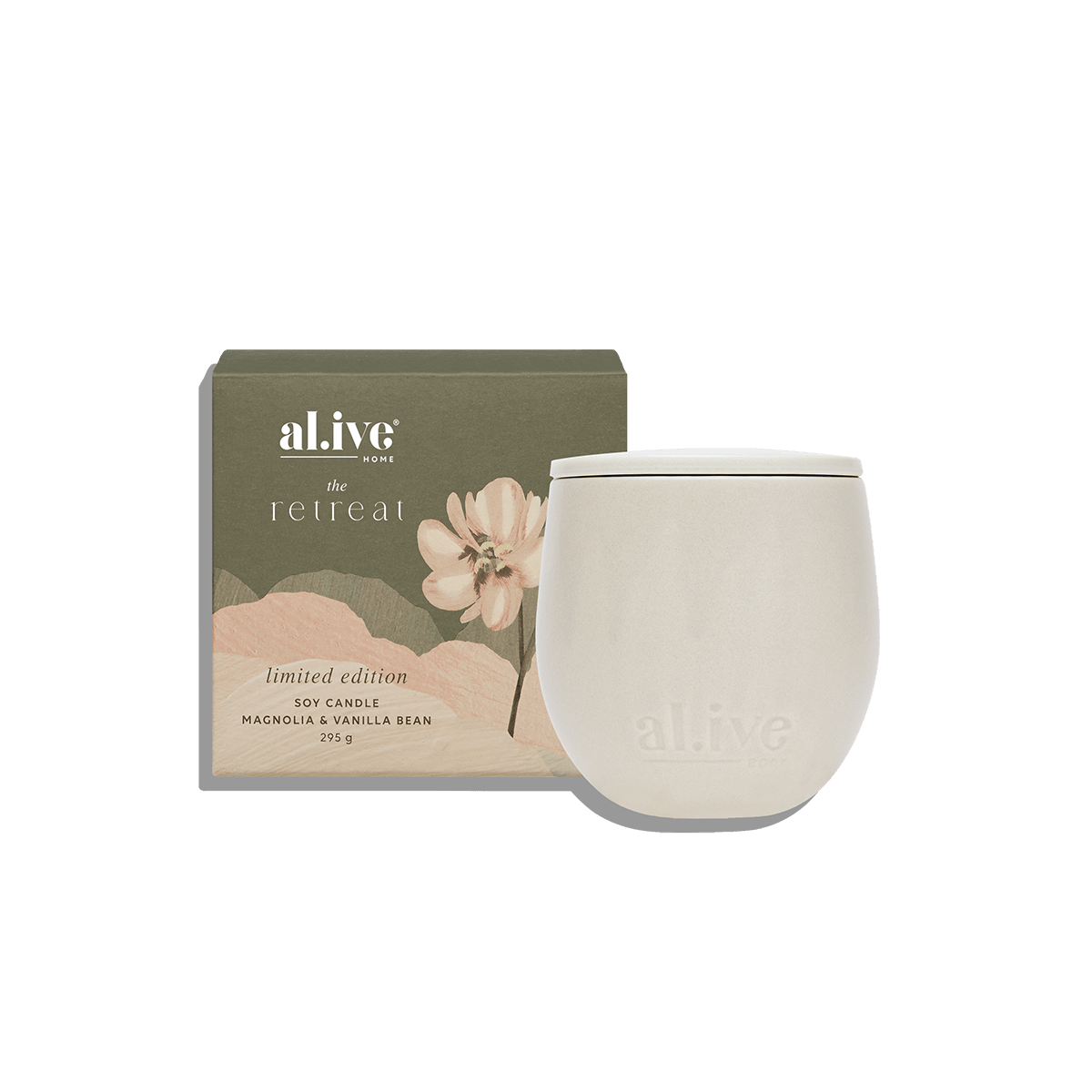 MAGNOLIA & VANILLA BEAN SOY CANDLE - al.ive body