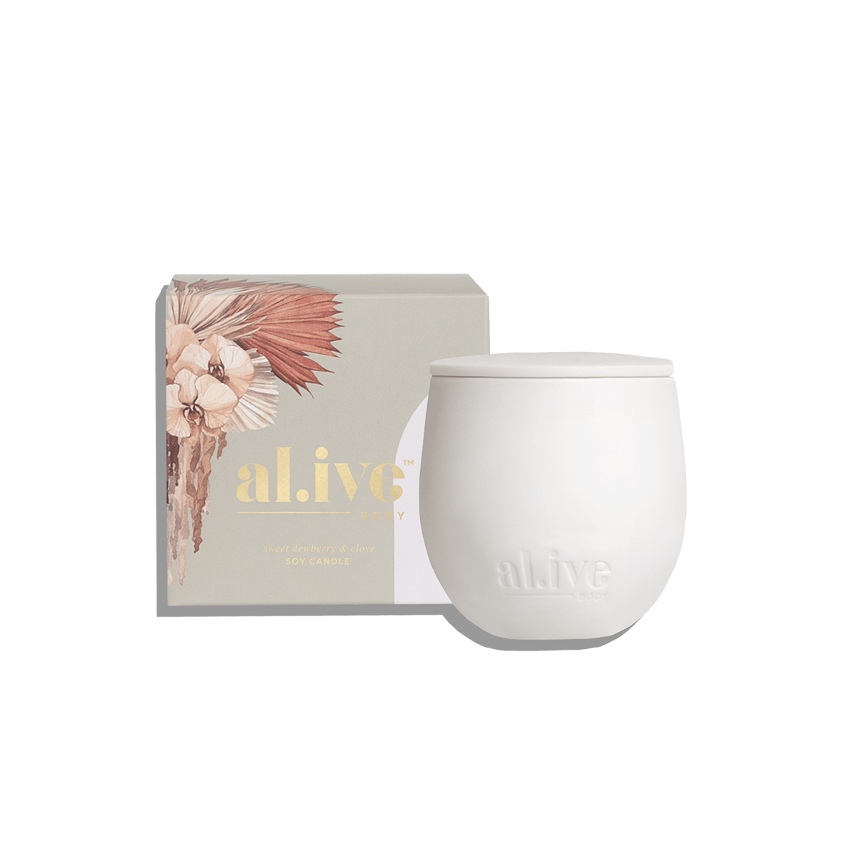 SWEET DEWBERRY & CLOVE SOY CANDLE - al.ive body