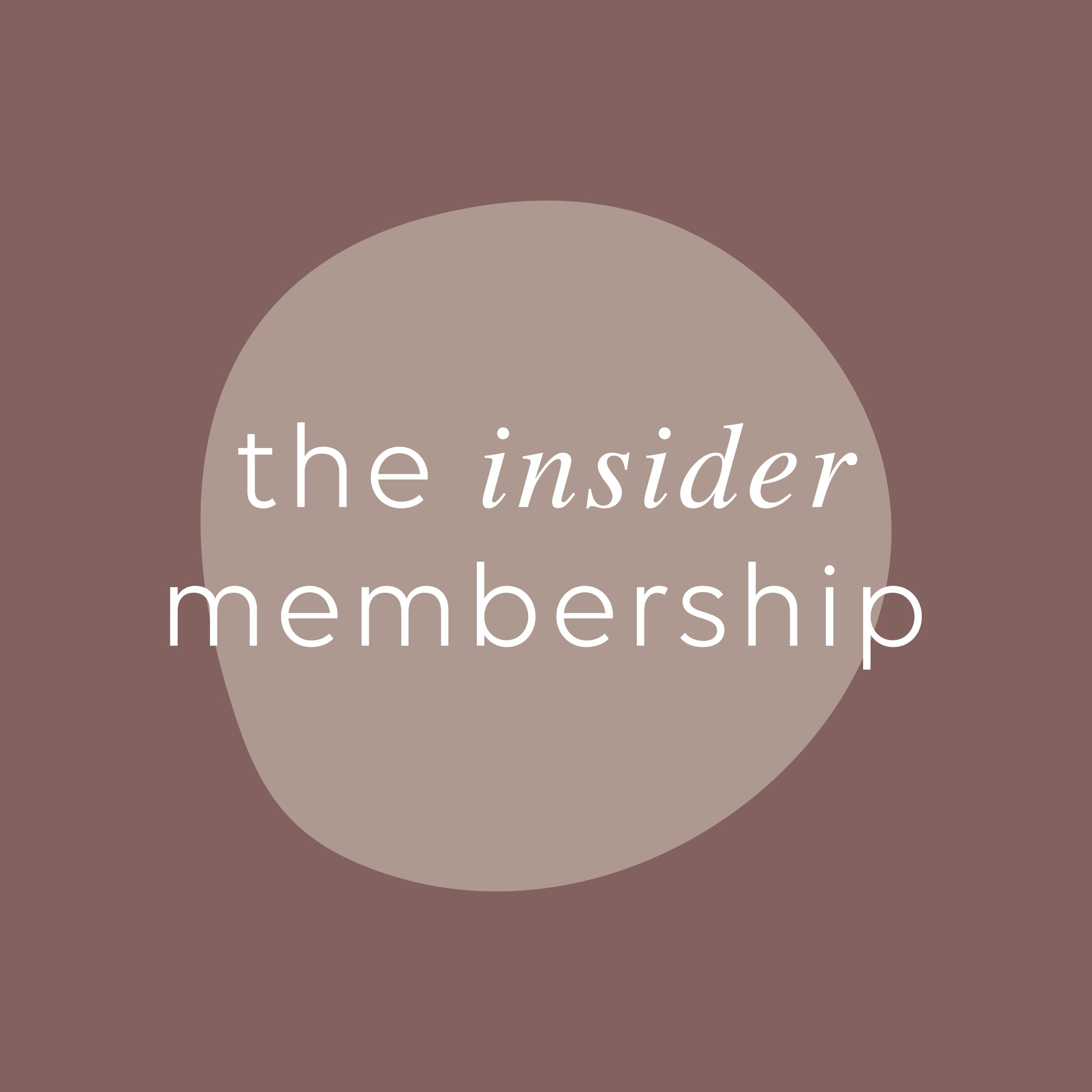THE INSIDER MEMBERSHIP - al.ive body