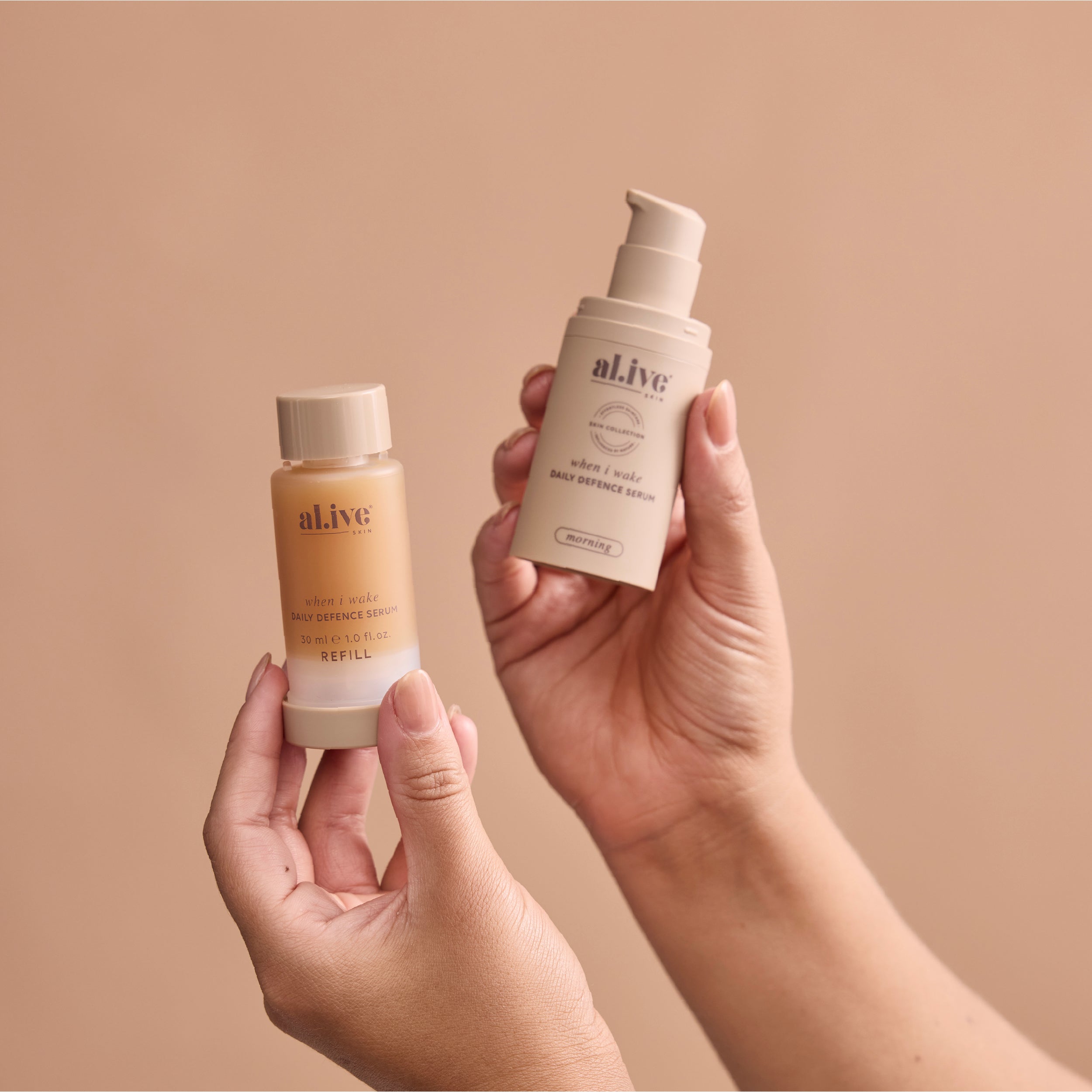 WHEN I WAKE, DAILY DEFENCE SERUM REFILL - al.ive body
