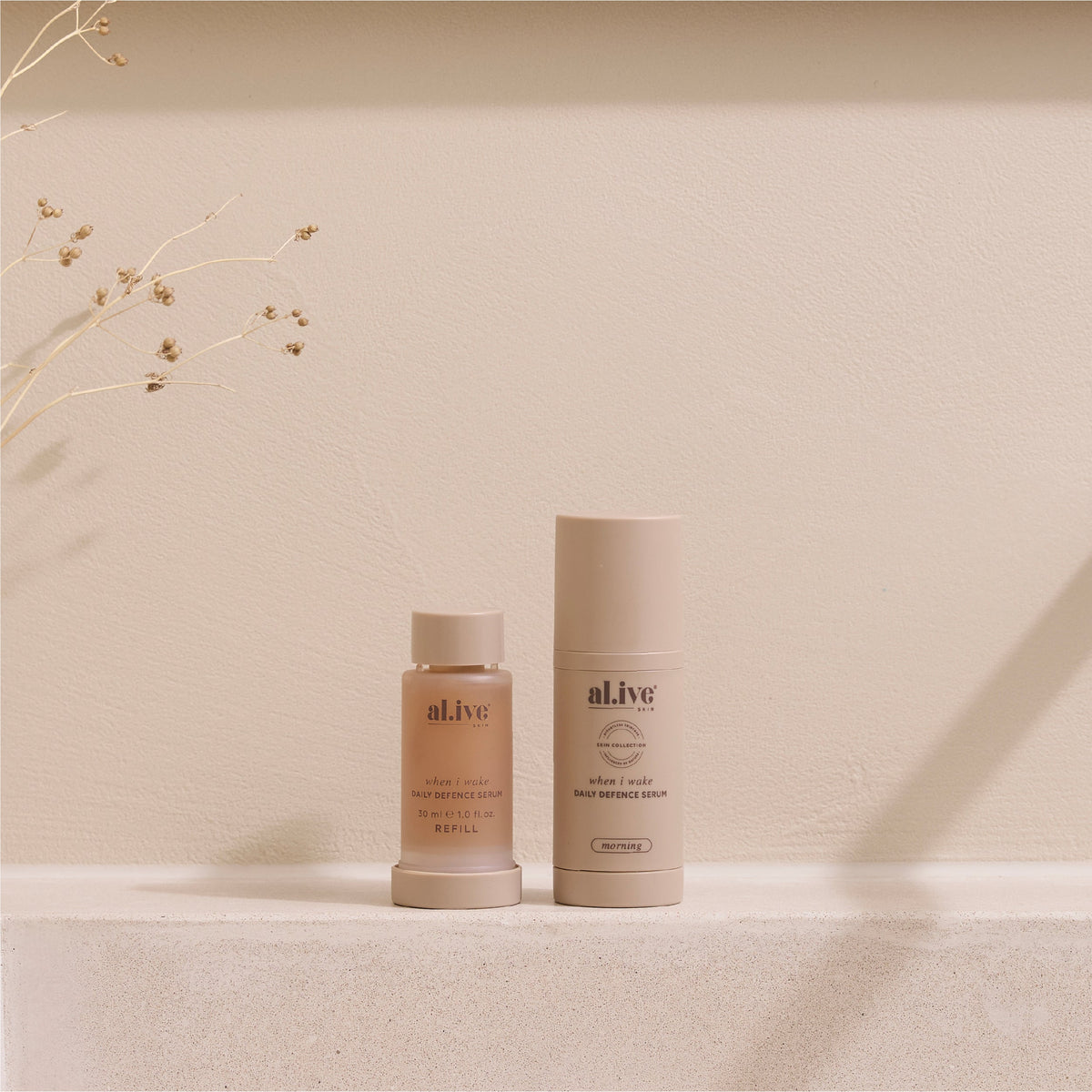 WHEN I WAKE, DAILY DEFENCE SERUM REFILL - al.ive body