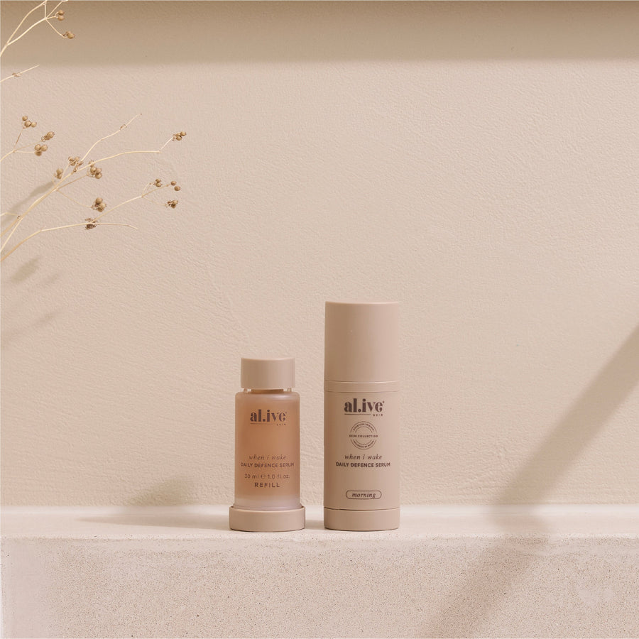 WHEN I WAKE, DAILY DEFENCE SERUM REFILL - al.ive body